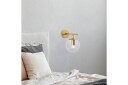 Vegg lampe Berriarenr Skinnende Gull / Transparent - Skinnende Gull / Transparent