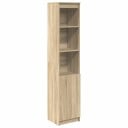 Høybord sonoma eik 37,5x35x180 cm konstruert tre