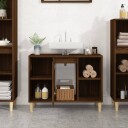 vidaXL Servantskap brun eik 80x33x60 cm konstruert tre