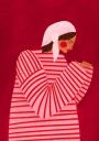 The Woman With the Red Stripes Plakat / 100x150cm