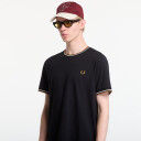Fred Perry Twin Tipped T Shirt   Black   XL