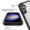 Samsung Galaxy S23 FE 360 Beskyttelse Deksel Svart / Klar
