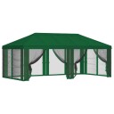  Teltduk med sidevegger 6 x 3 m Grønn Polyester 190