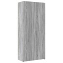  Highboard grå sonoma 80x42,5x185 cm konstruert tre