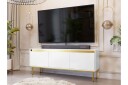 Hollander TV-benk 150 cm - Hvit/Gull