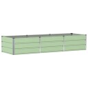 vidaXL Plantekassed grønn 240 x 80 x 45 cm Stål