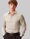 Calvin Klein Slim Ref Linen Bld Sld   Beige   44