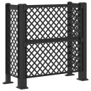 vidaXL Søppelbøtte espalier Antrasitt 123 x 47 x 114 cm PP