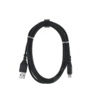 DACOTA PLATINUM USB-LIGHTNING KABEL 2M, SVART