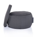 Wing Ottoman Black Rock (Sunbrella) Svart