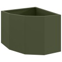 vidaXL Hjørne Plante Olivengrønn 45 x 45 x 35 cm Stål