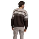 Bergans Steiro Knitted Wool Jumper Dark Chocolate/Rock Taupe/Creme