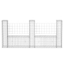 vidaXL Gabionkurv u form galvanisert stål 240x20x100 cm