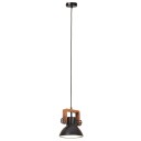 vidaXL Industriell hengelampe 25 W svart rund 19 cm E27