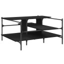  Salongbord svart 100x100x48,5 cm konstruert tre 8721012376076