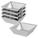  Metall Plantekasse Set Rustfritt stål Stor Dekorative innlegg