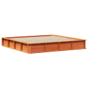  Sengestamme med Hevbar Oppbevaring Vokset Brun 180 x 200 cm Solid Furu