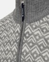 Dovre Genser 'half zip' 100% Ull Grå