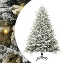  Kunstig Forhåndsopplyst Juletre grønn 180 cm PVC og PE