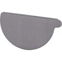 VMZINC endehette, halvrund, venstre, KVARTS-SINK - 280 mm gray 14.8 x 8 x 1 cm