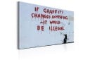 Tavle If Graffiti Changed Anything By Banksy 60X40 Artgeist sp. z o. o.