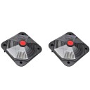 vidaXL Soldreven bassengvarmer 735 W sett med 2 stk