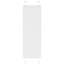  plisségardin Hvit 40x150 cm Stoff Bredde 39,4 Polyester
