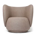 Ferm Living Rico Lounge Lenestol Main Line Flax   Coffee