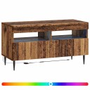 vidaXL LED TV skap Gammelt tre Konstruert tre