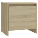 vidaXL Nattbord sonoma eik 45x34x44,5 cm sponplate
