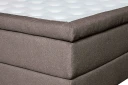 Oslo Lyx Sengpakke Kontinentalseng 160x200 cm Curved SengegavLys brun