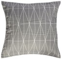 Borg Living Putetrekk - 100% Bomullssateng - Graphic harlequin grå - 60x63 cm