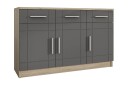 Kommode Carvin 37x104 cm   Natur/Grå