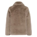 Kaffe Karosa Fake Fur Jacket   Grey   36