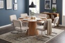 Milva Spisestol i Manchester retro - Beige/Krom