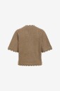 Vila   Genser Vinikolina O Neck 2/4 Knit Top   No   Grå