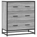  Skjenk grå sonoma 68x35x76 cm konstruert tre og metall 8721102840319