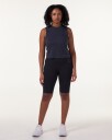 LEVITY Eclipse Mesh Seamless Biker Shorts Blue Ink Marl - S