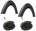2 Dekk + 2 Slanger Continental Contact Speed 700x32 32 622 Racer ventil