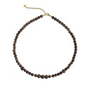 Stine A Jewelry Cherie Bon Bon Necklace Mocha Gullfarge Brun 460 mm