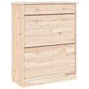 vidaXL Skoskap ALTA 77x35x96 cm heltre furu