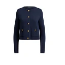 Lauren Ralph Lauren   Kardigan Matte Rayon Nylon   Blå