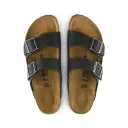 Birkenstock Unisex Arizona Oiled Leather Narrow 38, Black