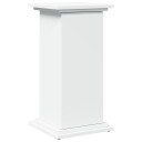 Pidestall med oppbevaring hvit 31x30x60 cm konstruert tre