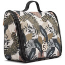 Gillian Jones Organizer Cosmetic bag w. hangup function  Leaf Print