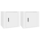 vidaXL Nattbord 2 stk hvit 50x39x47 cm