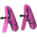 Nipplettes Brystklemmer med Vibrator       - Rosa