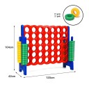 Northix Connect Four Game 4 Wins Board sett fire på rad med 42 Jumbo-ringer SP37158BL