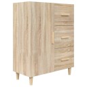 vidaXL Skjenk sonoma eik 69,5x34x90 cm konstruert tre