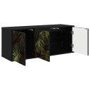 vidaXL Vegghengt TV skap ELBURG 102 x 33 x 40 cm Svart eik